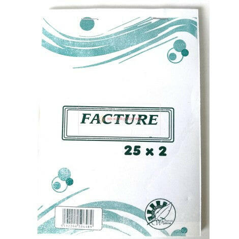 CARNET FACTURE DOUBLE WIJDEN.