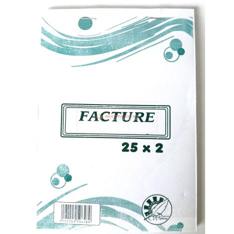 CARNET FACTURE DOUBLE WIJDEN