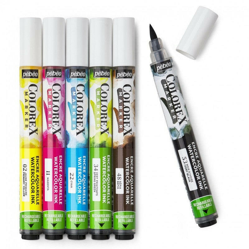 Set de 6 Marqueurs Essentiels Colorex - Pébéo.