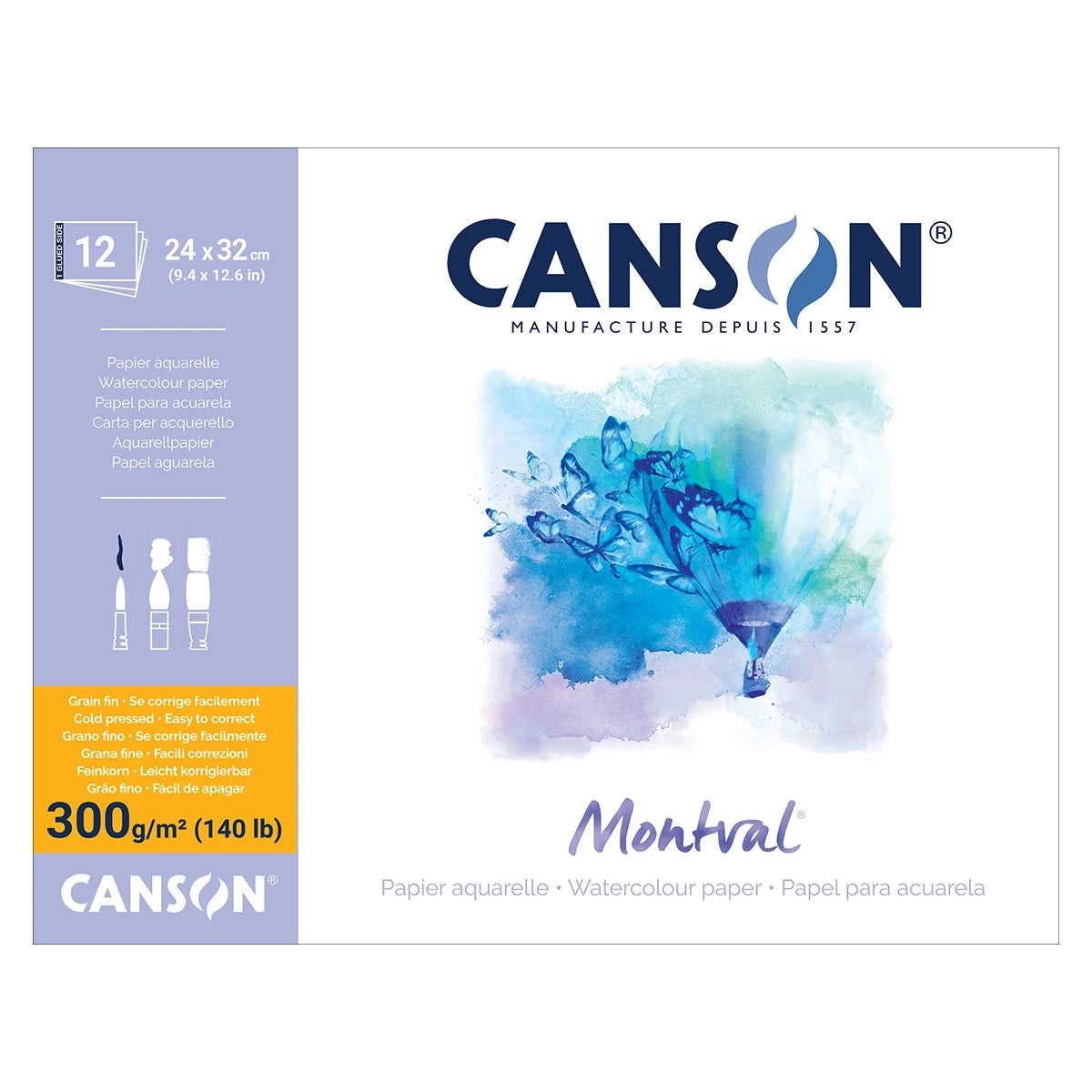 Papier Canson 300g 24x32 cm.