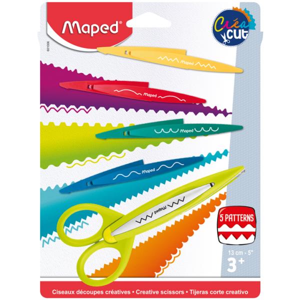 Maped - Ciseaux Créatifs 13 cm avec 5 Lames