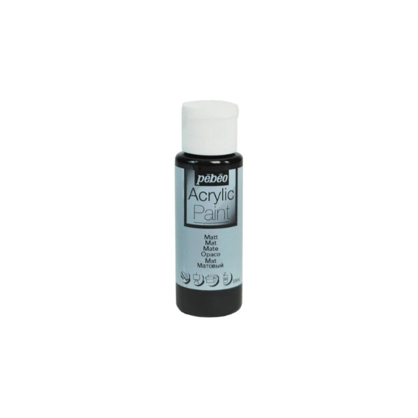 ACRYLIC PAINT 59ML MAT NOIR