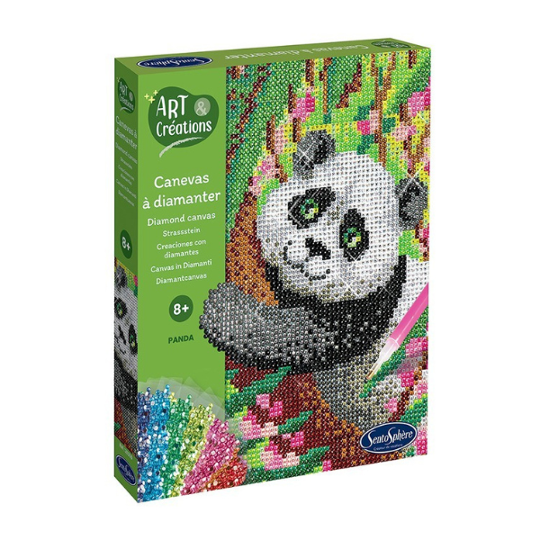 ART & CREATIONS CANEVAS A DIAMANTER PANDA