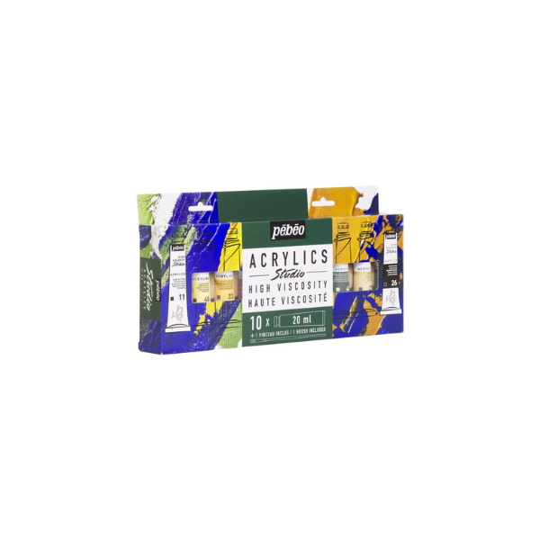 ACRYLICS ST HV PACK *10+PINCEAU