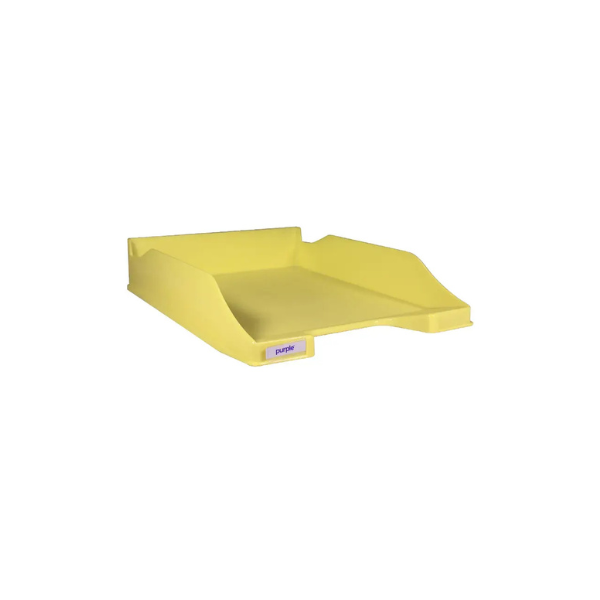BAC A COURRIER PASTEL - JAUNE PASTEL