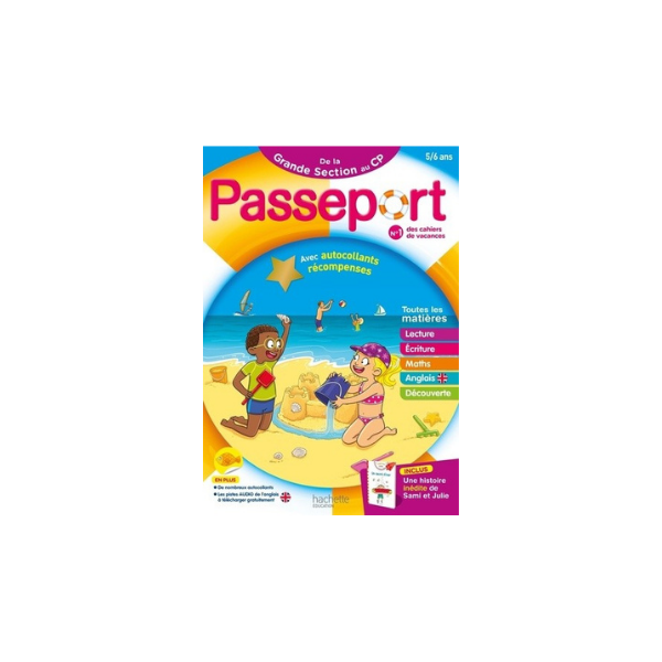 PASSEPORT MATERNELLE- DE LA GRANDE SECTION AU CP 5-6 ANS - CAHIER DE VACANCES 2026