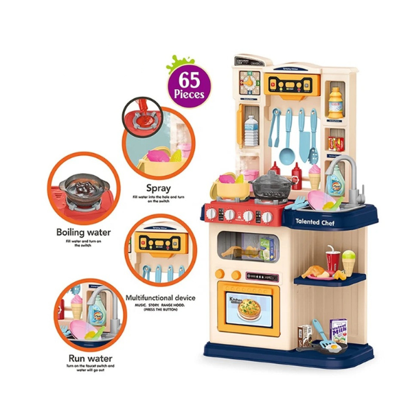 KITCHEN PLAY SET W/LIGHT&MUSIC&MIST SPRAY AIATED SEDOO