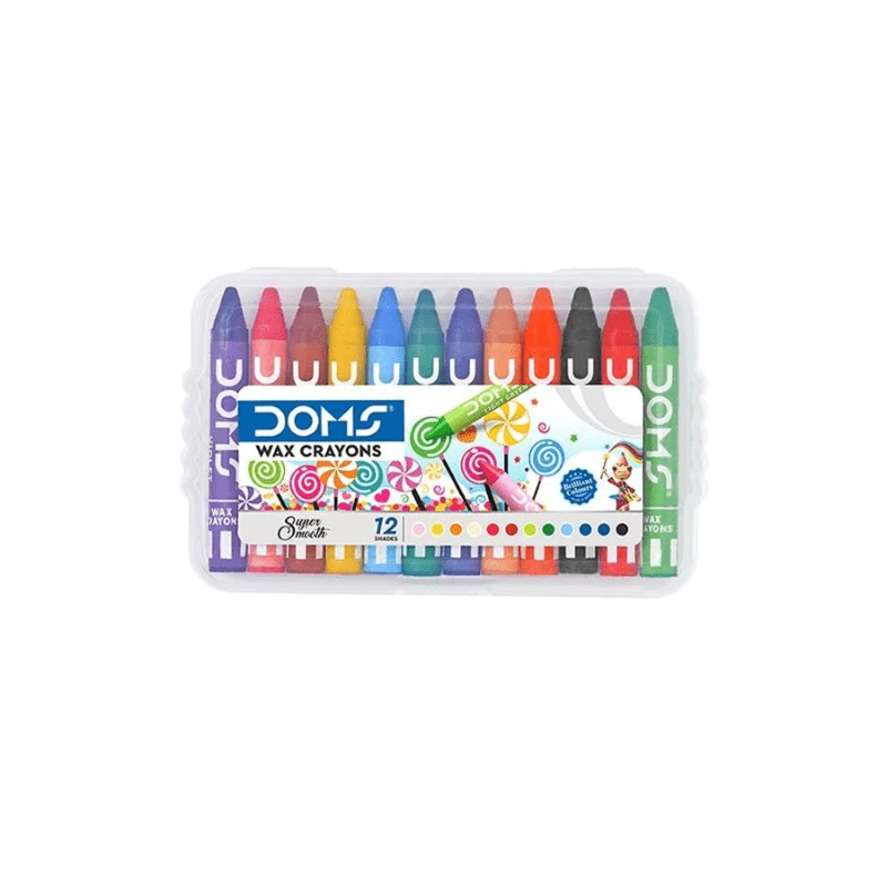 CRAYON DE CIRE MINI PLASTIC P12 DOMS