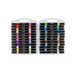 FEUTRES ACRYLIQUES KALINO DOUBLE TETE PAQ DE 24 7069