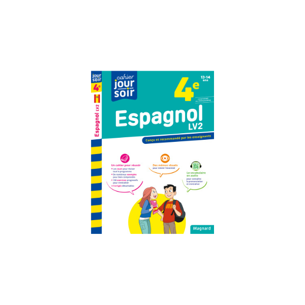 ESPAGNOL 4E LV2 CAHIER JOUR SOIR