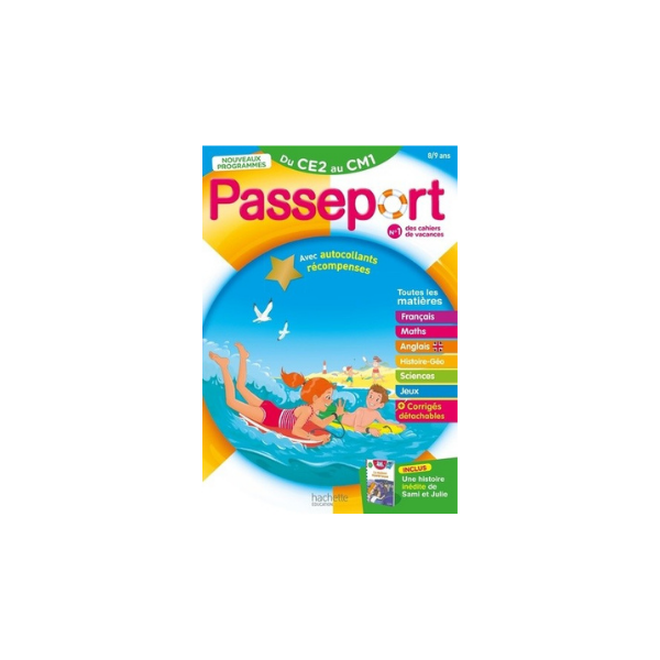 PASSEPORT - DU CE2 AU CM1 8/9 ANS - CAHIER DE VACANCES 2026