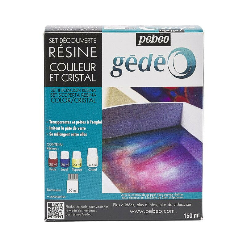 Set Resin Discovery - Crystal Colour - Pébéo.