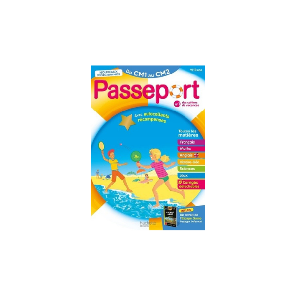PASSEPORT - DU CM1 AU CM2 9/10 ANS - CAHIER DE VACANCES 2026