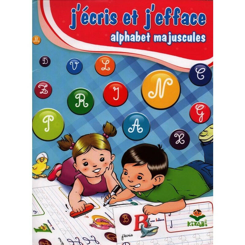 J'écris et j'efface - Alphabet Majuscules.