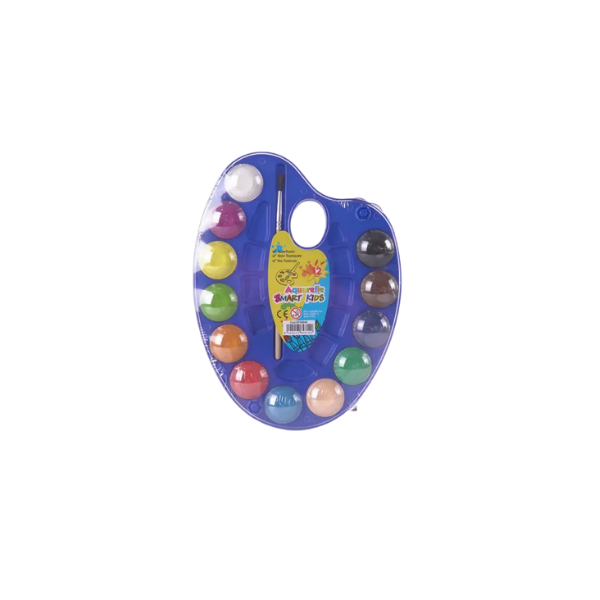 AQUARELLE DE 12 AVEC PINCEAU SMART KIDS REF50040