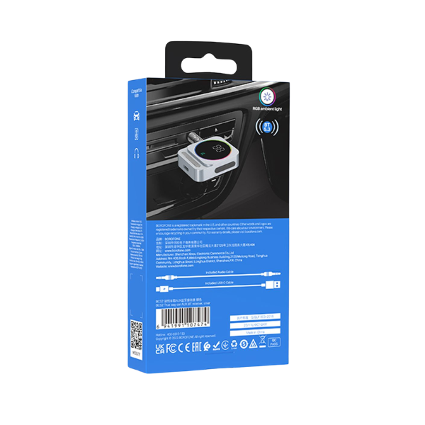 CHARGEUR VOITURE + BLUETOOTH BC52