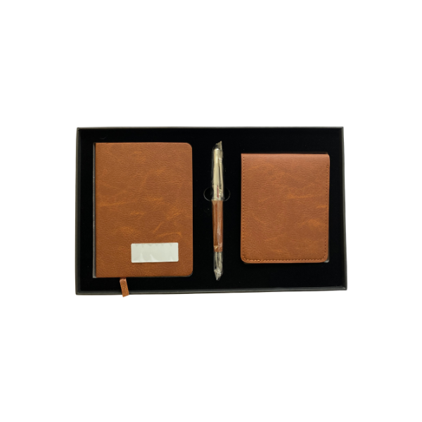 COFFRET 3P NOTEBOOK A6 + STYLO + PORTEFEUILLE