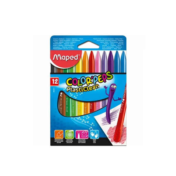 CRAYON DE CIRE MAPED DE 12 REF 862011.