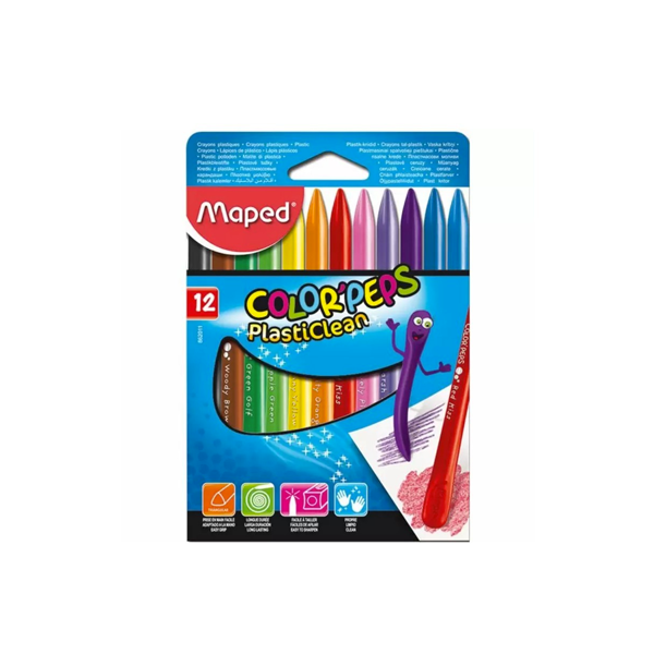 CRAYON DE CIRE MAPED DE 12 REF 862011