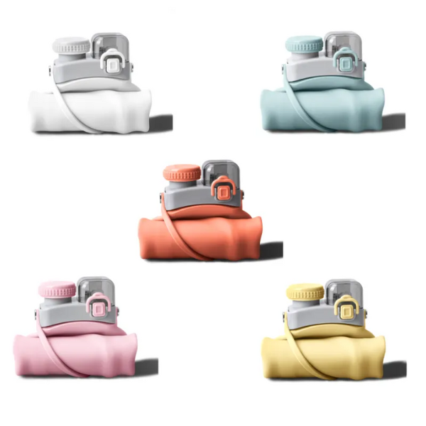 Bouteille d’Eau Pliable en Silicone – 600ml