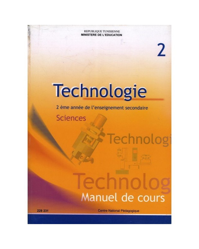 CNP 2E SEC Technologie cours (sciences)