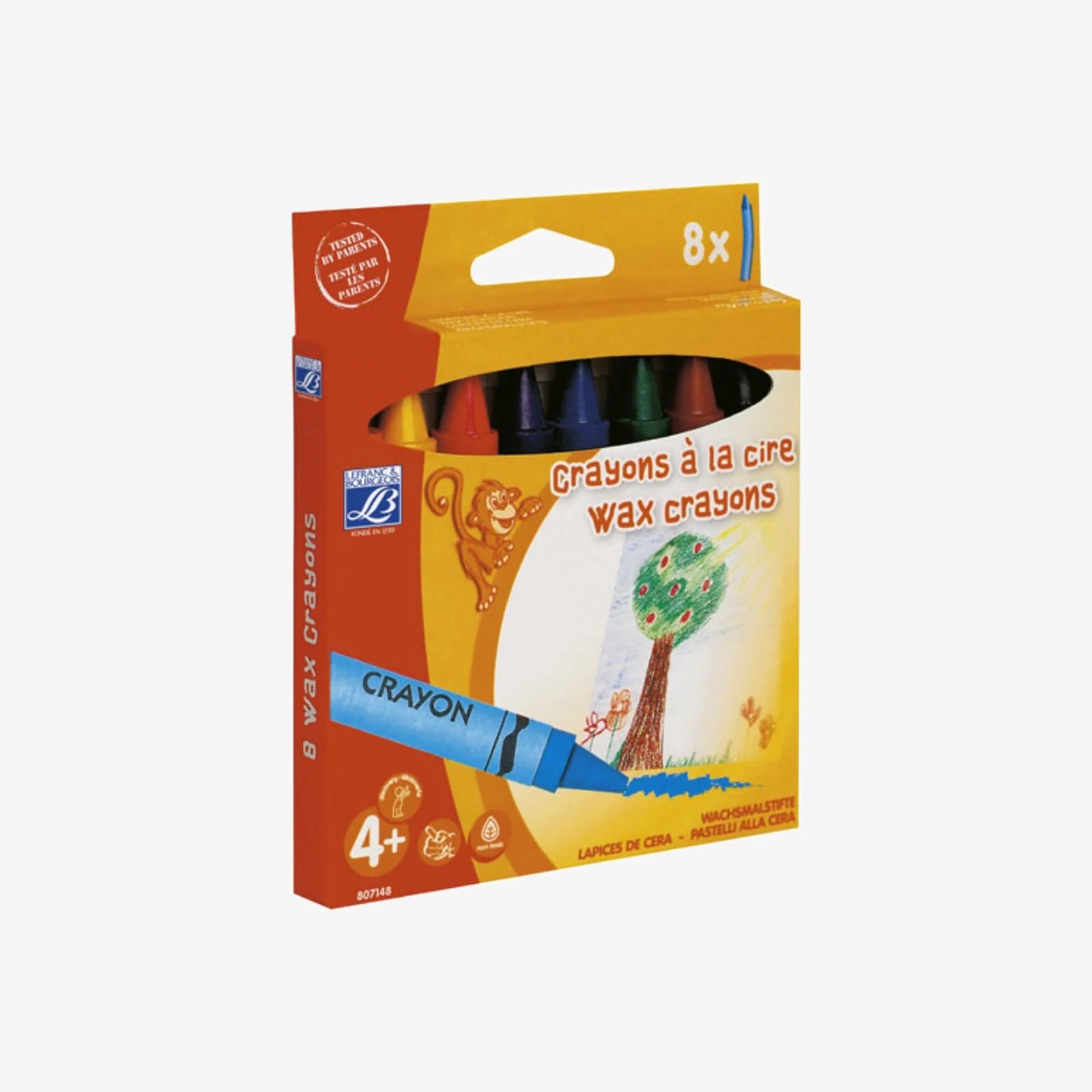 Crayons de cire Lefranc & Bourgeois x8 - réf. 807148.