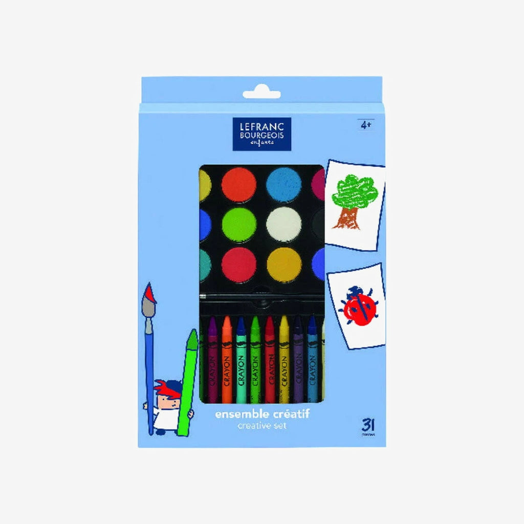 Aquarelle + crayons de cire Lefranc & Bourgeois - réf. 807176.