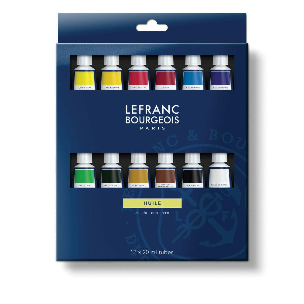Coffret Peinture à l'Huile Fine 12 Tubes x 20 ml - Lefranc Bourgeois.