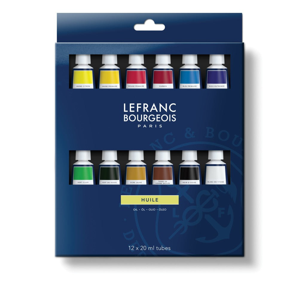 Coffret Peinture à l'Huile Fine 12 Tubes x 20 ml - Lefranc Bourgeois