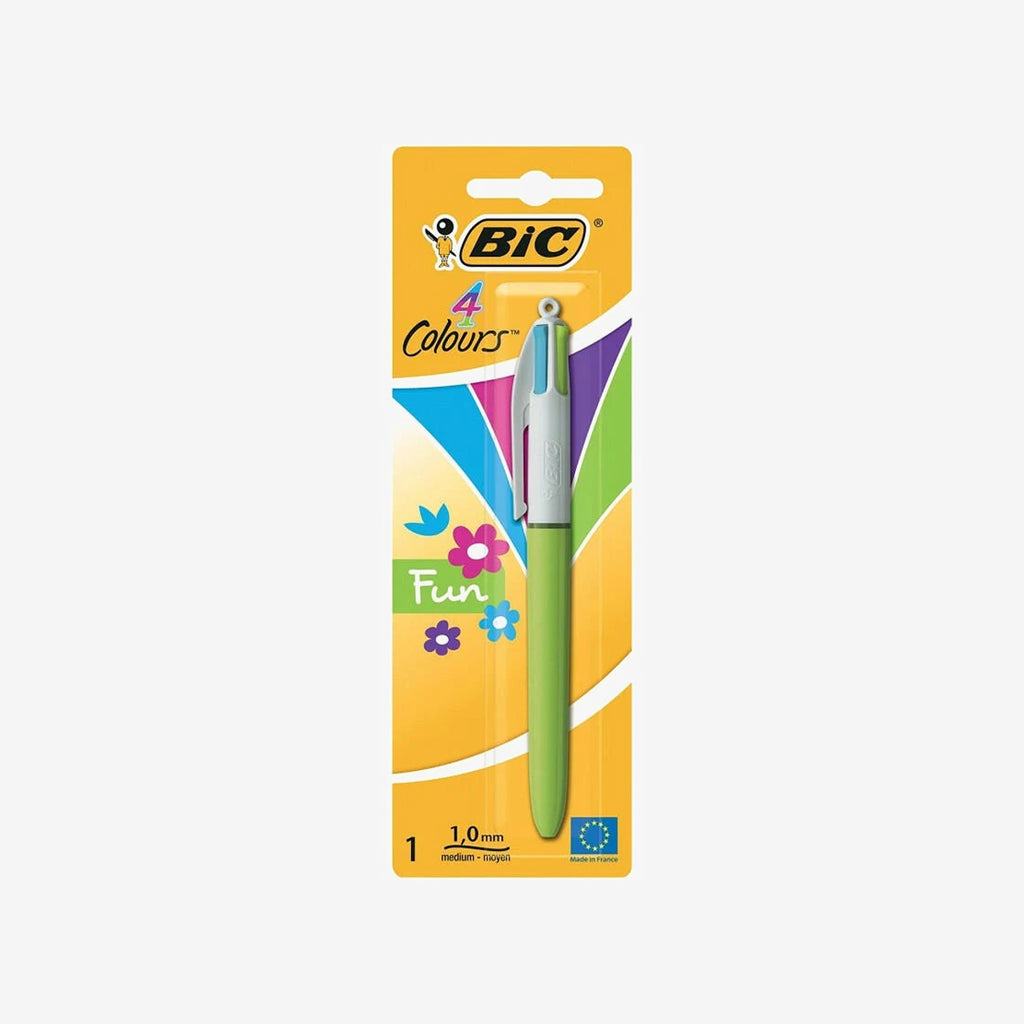BIC - Stylo à Bille 4 Couleurs Fun.