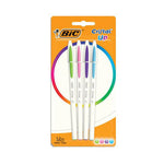 BIC - Pochette 4 Stylos à Bille Cristal UP.