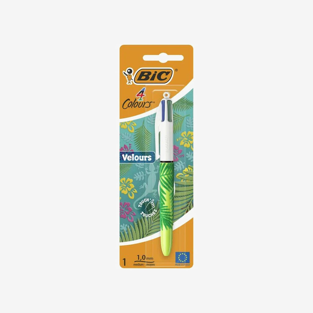 BIC - Stylo à Bille Velvet 4 Couleurs.
