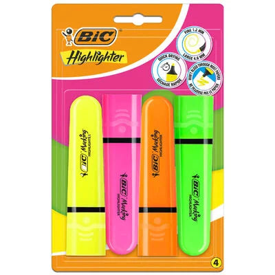 MARQ FLUO POCH 4 BIC HIGHLIGHTER