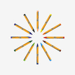 BIC - Paquet de 12 Crayons de Cire Kids Wax Crayons.