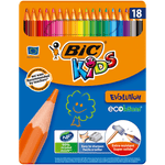 BIC - Boîte de 18 Crayons de Couleur Evolution Assortis.