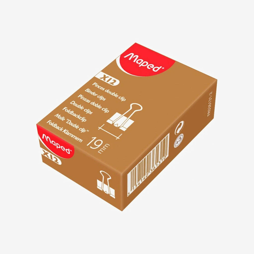 Maped - Paquet de 12 Pinces 19mm.
