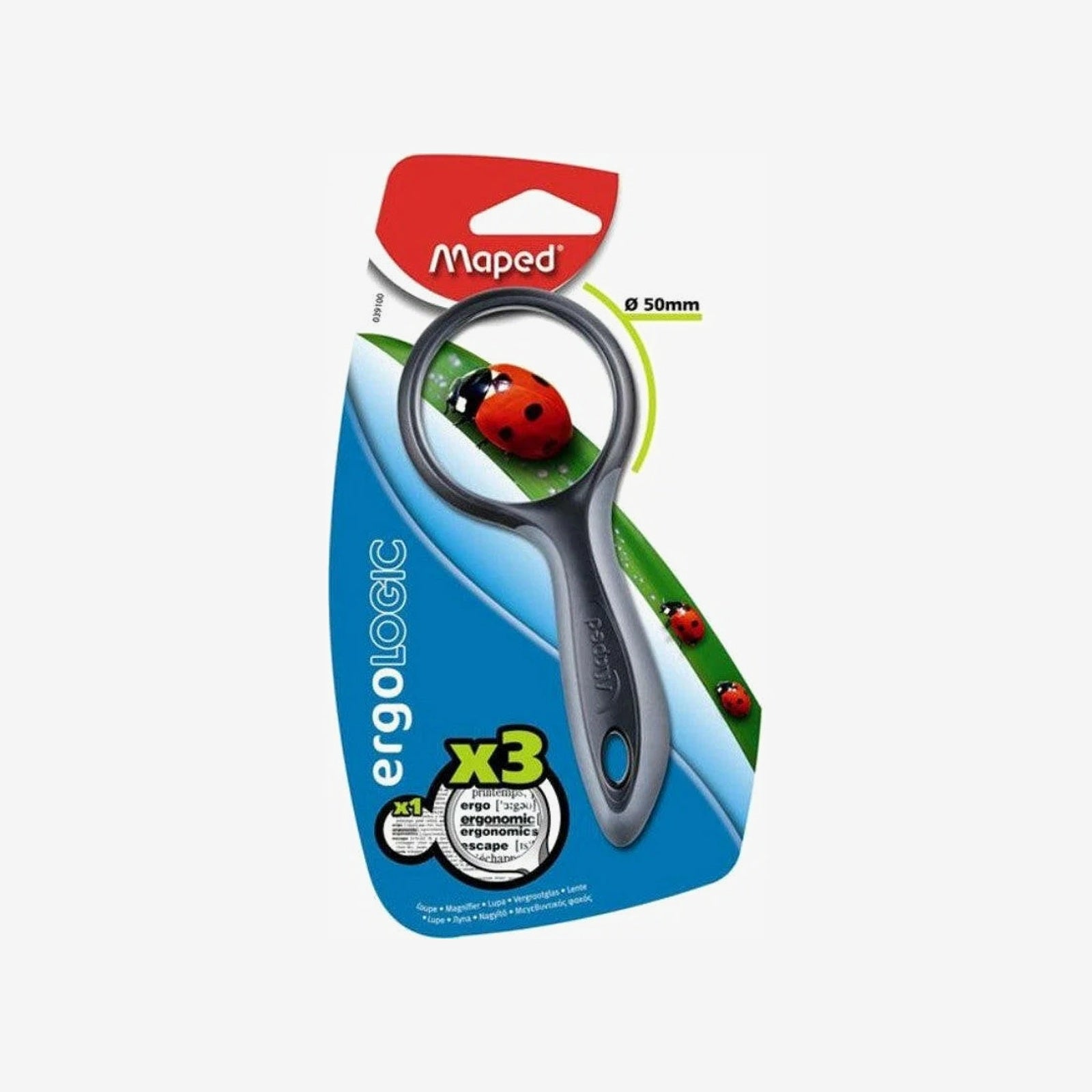 Maped - Loupe Ergologique X3 Ronde 50mm.