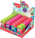 Maped - Taille-Crayon 1 Trou + Gomme Loopy Fancy.