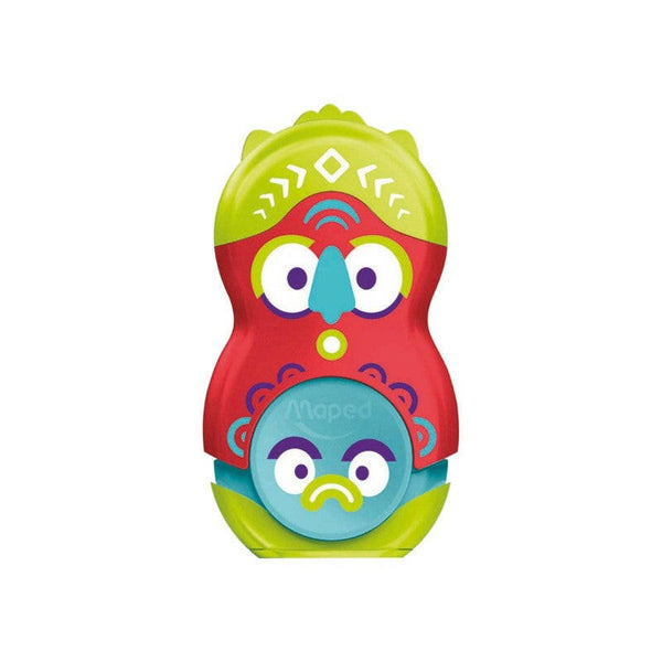 Maped - Taille-Crayon 1 Trou + Gomme Loopy Fancy.