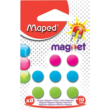 Maped - Aimant 10 mm Blister de 8 (Réf. 051100)