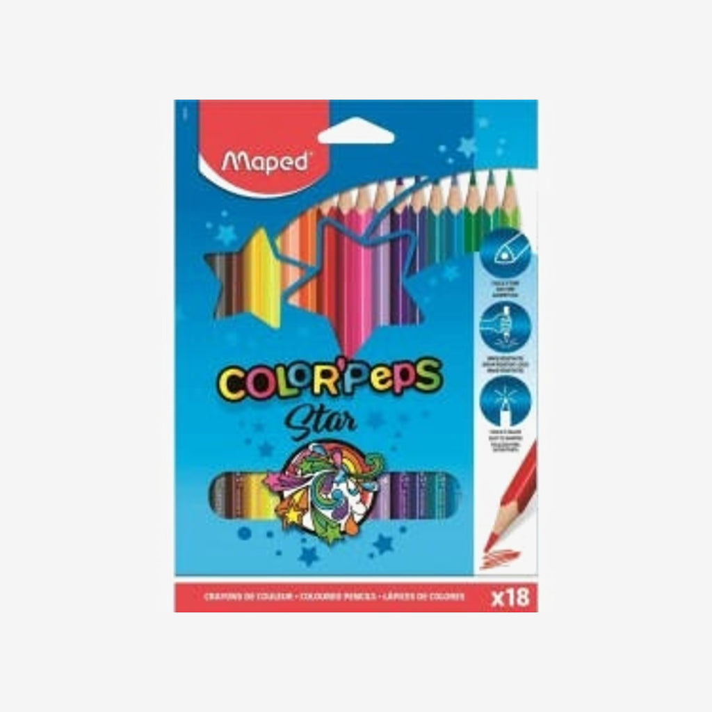 CRAYONS DE COULEUR MAPED 18/18 REF 183218.