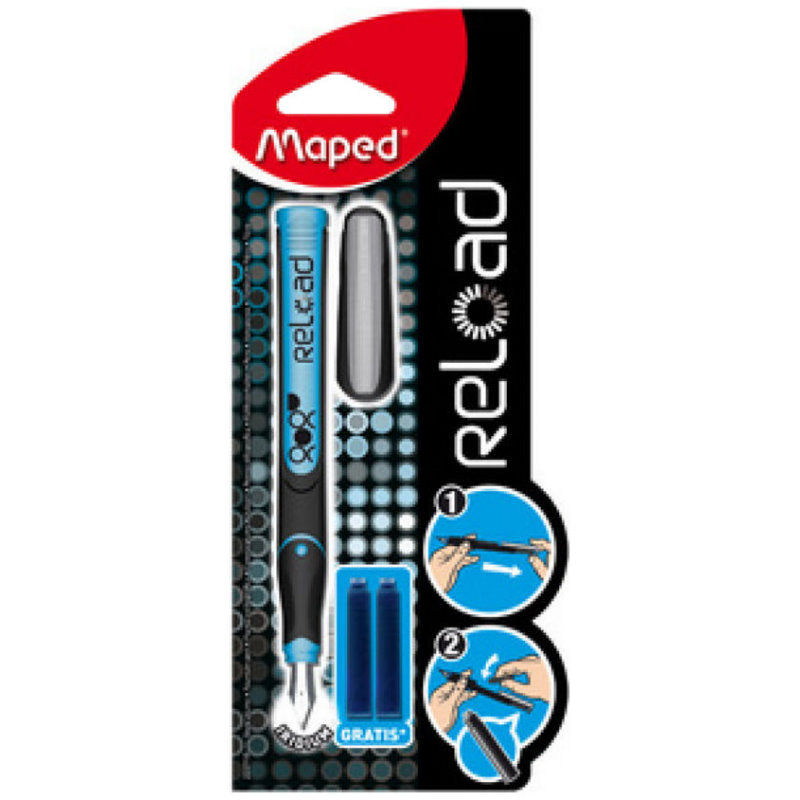 Maped - Stylo Plume Reload Boy avec 3 Cartouches