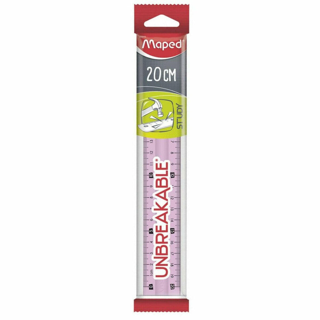 REGLE PLATE MAPED STUDY 20 CM.