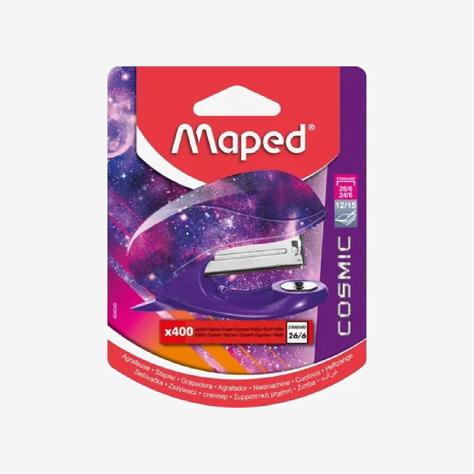 Maped - Agrafeuse Mini 26/6 Cosmic Teens 24.