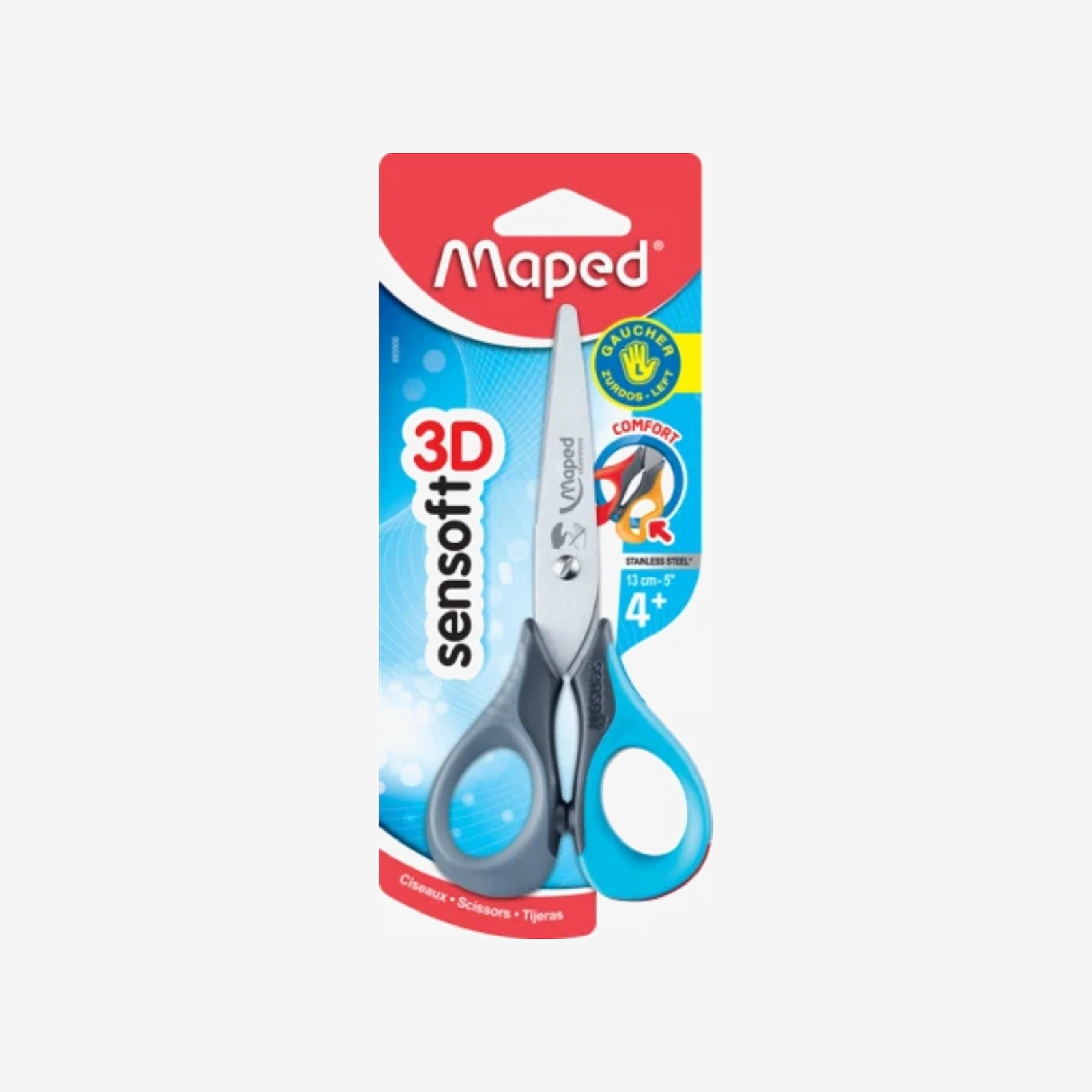 Maped - Ciseaux Sensoft Gaucher 13,5 cm.