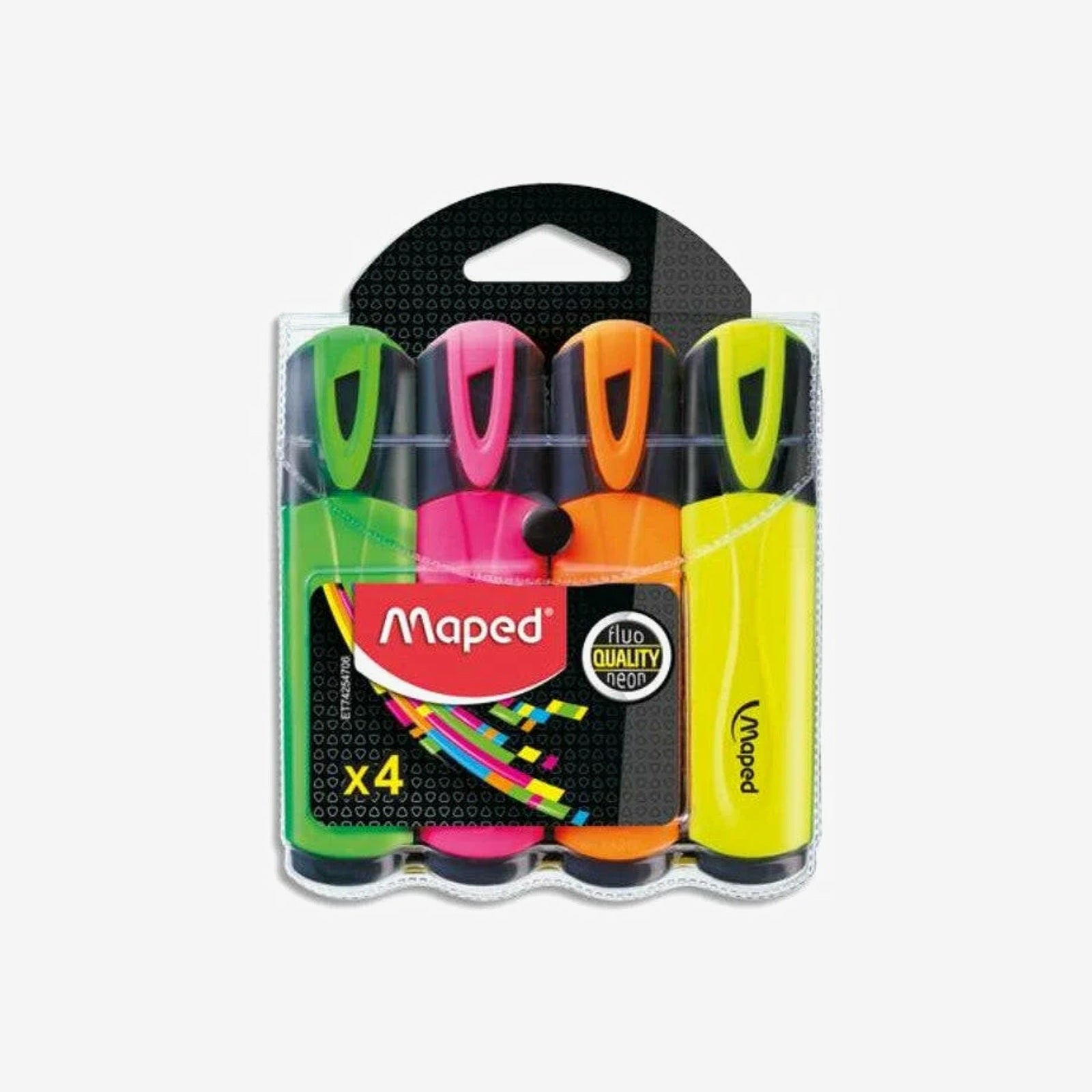 MARQUEUR FLUORESCENT MAPED PEPS POCH DE 4 REF 8742547.