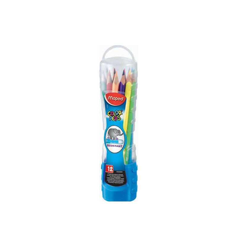 CRAYONS DE COULEUR MAPED 12/18 B.PLASTIQUE REF 832009.