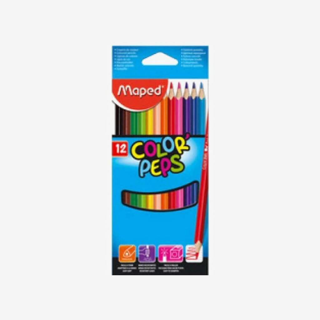 Maped - Crayons de Couleur Maxi 12/18.