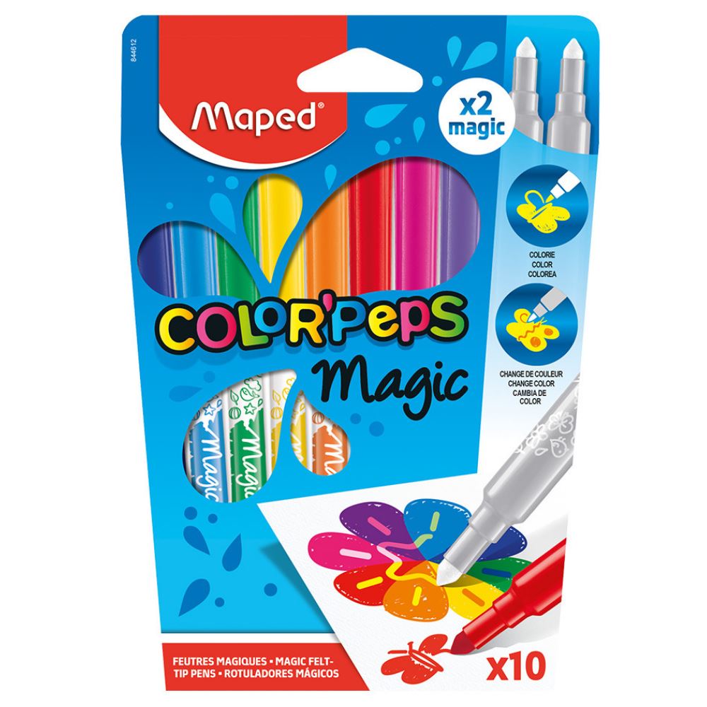 Feutres Maped ColorPeps Magic – Étui de 10