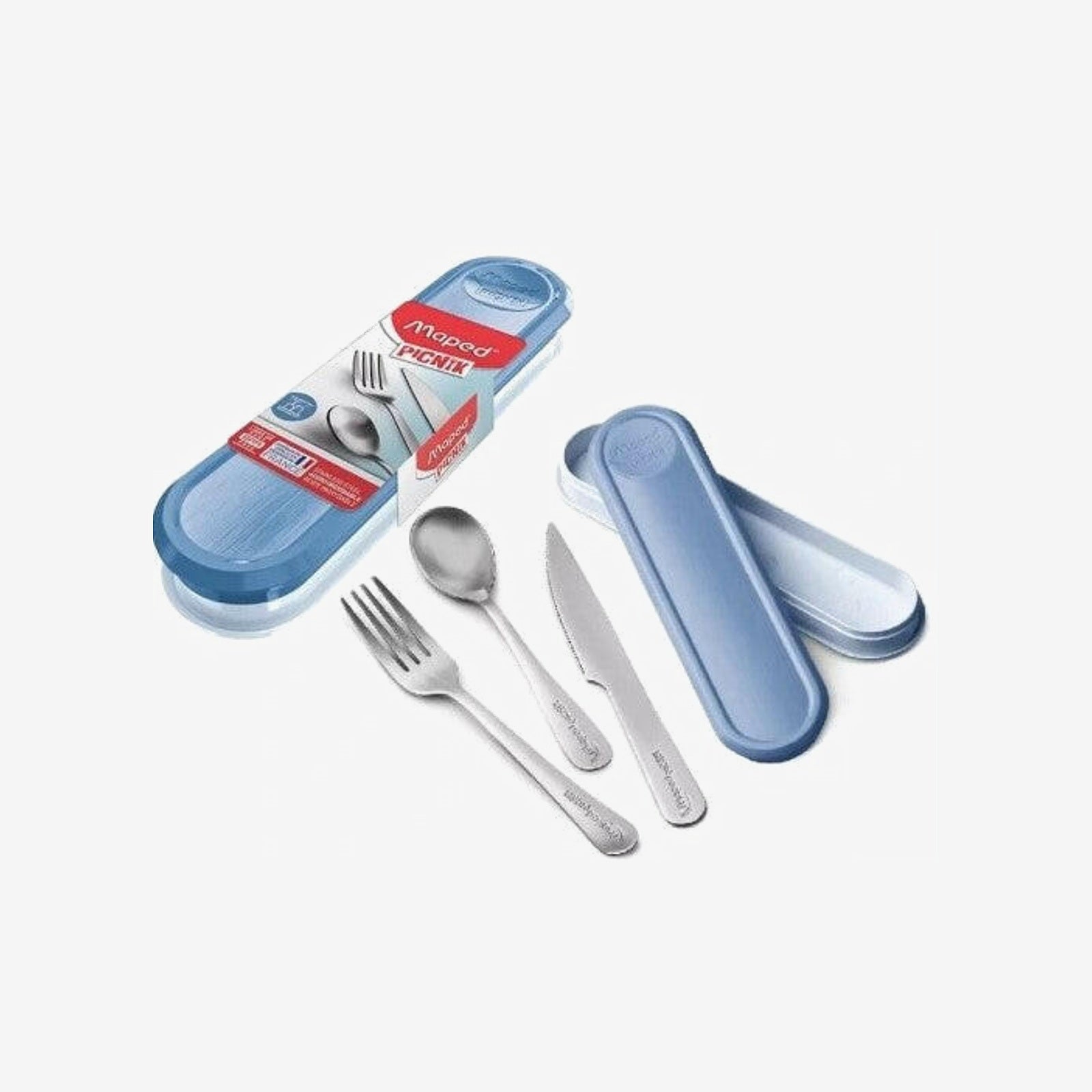 CONCEPT ADULT BOITE COUVERTS INOX BLEU.